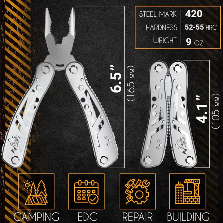 Portable 24-in-1 Stainless Steel Multitool