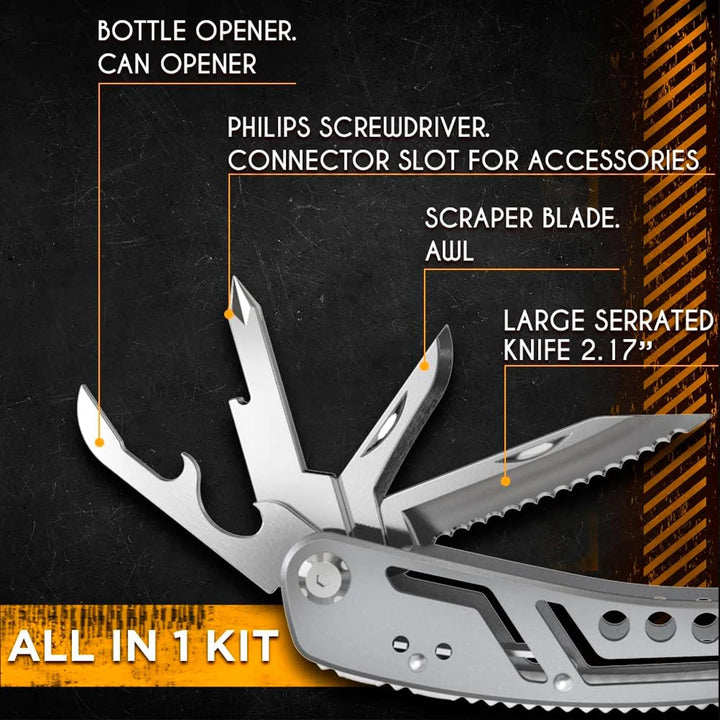 Portable 24-in-1 Stainless Steel Multitool