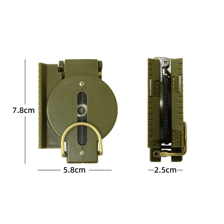 Multi-Functional Phosphorescent Lensatic Compass