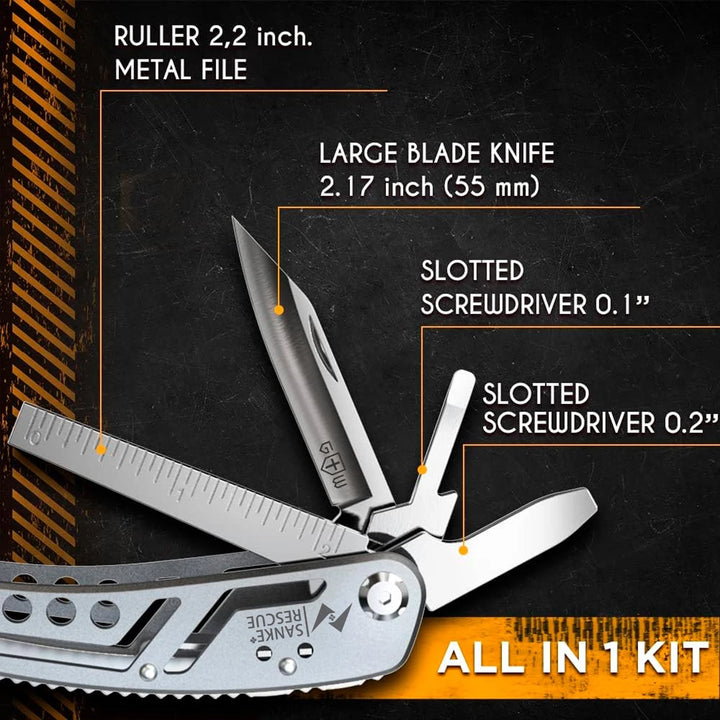 Portable 24-in-1 Stainless Steel Multitool