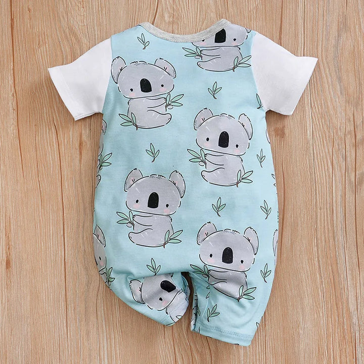 Newborn Baby Koala Print Summer Romper