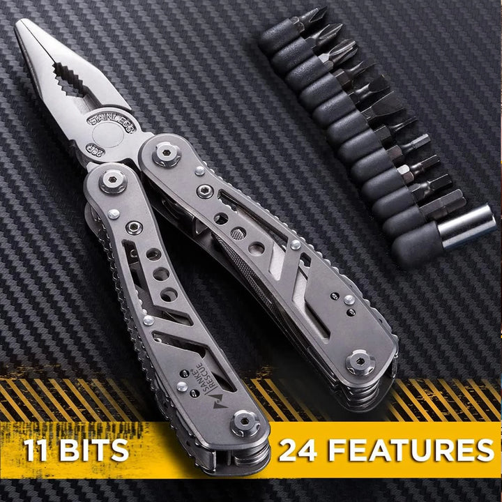 Portable 24-in-1 Stainless Steel Multitool