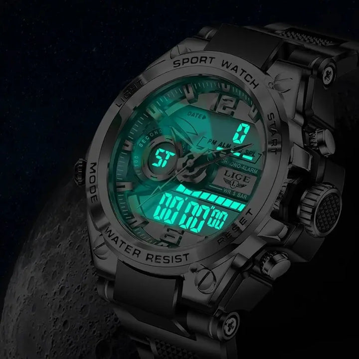 50m Waterproof  Military Watch Digital
