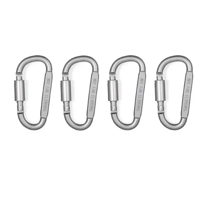 4PCS Heavy-Duty Aluminum Carabiner Set
