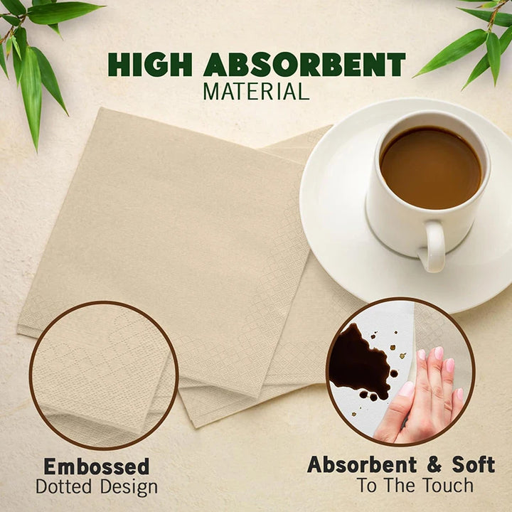Bamboo Compostable Napkins