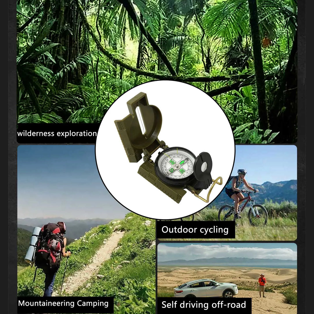 Multi-Functional Phosphorescent Lensatic Compass