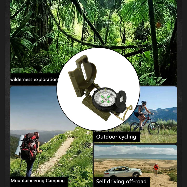 Multi-Functional Phosphorescent Lensatic Compass