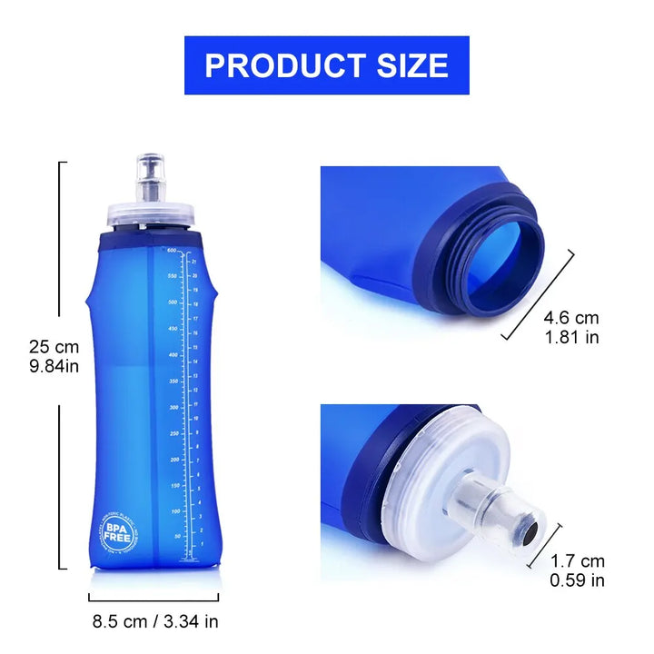 600ml Soft foldable Water Bottle