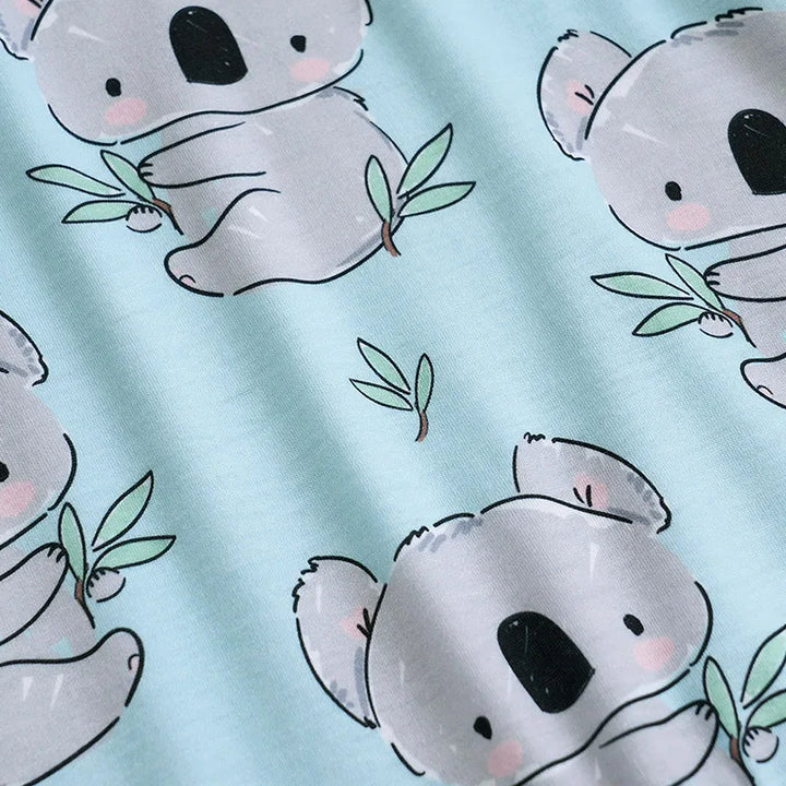 Newborn Baby Koala Print Summer Romper