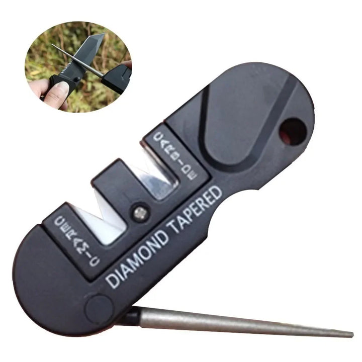 4-in-1 Portable Knife & Fish Hook Sharpener