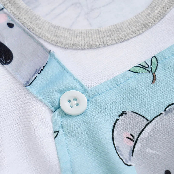 Newborn Baby Koala Print Summer Romper