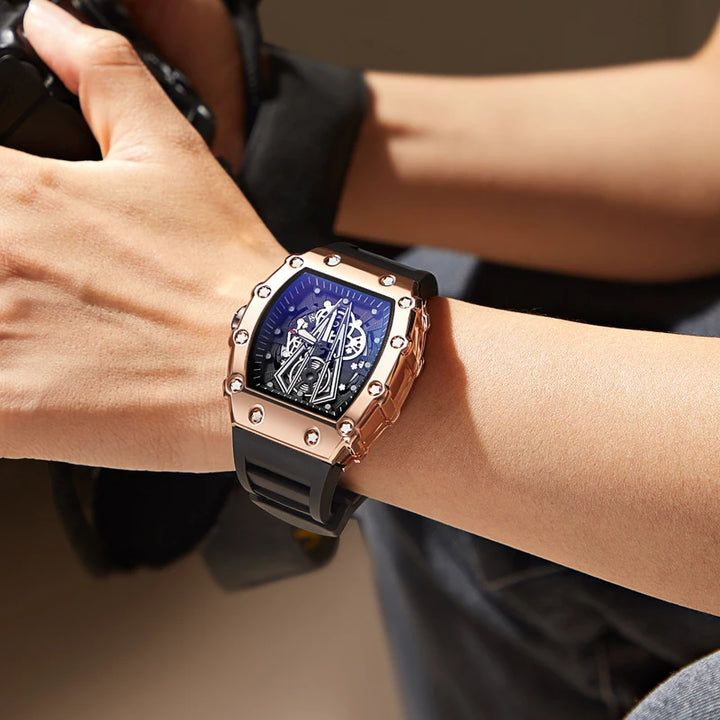 Waterproof Sport Square Luminous Watch