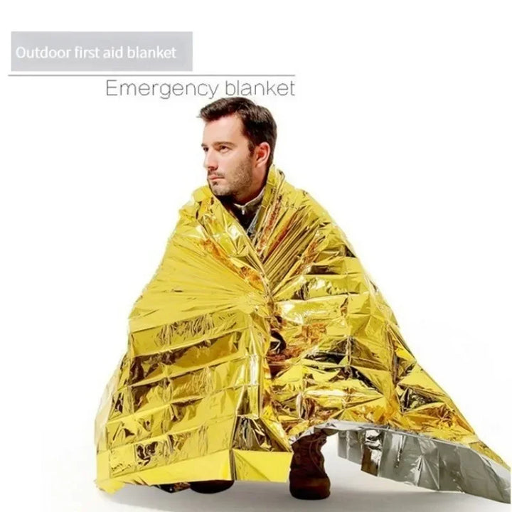 Emergency Shelter +Rain Coat + Sleeping Bag