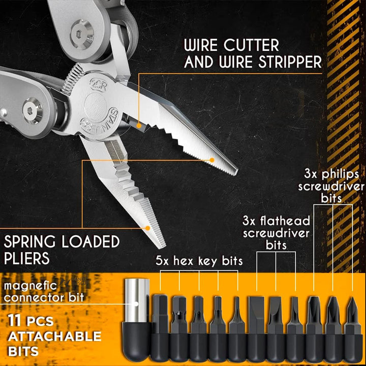 Portable 24-in-1 Stainless Steel Multitool