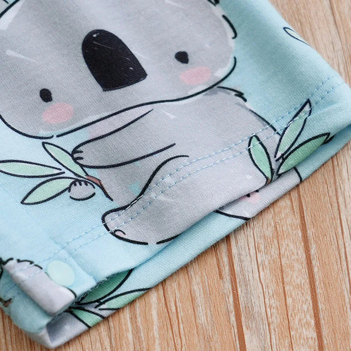 Newborn Baby Koala Print Summer Romper