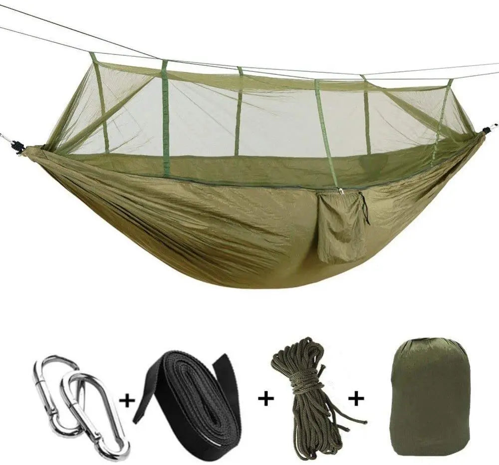 2-Person Camping Hammock with Mosquito Net