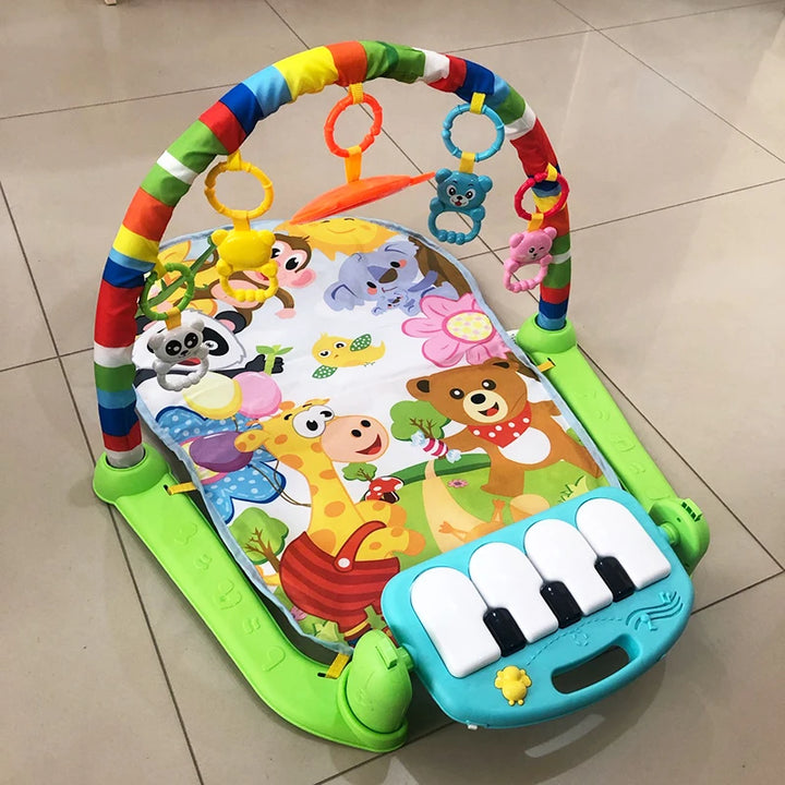 Baby Activity Gym with Music Rack & Play Mat