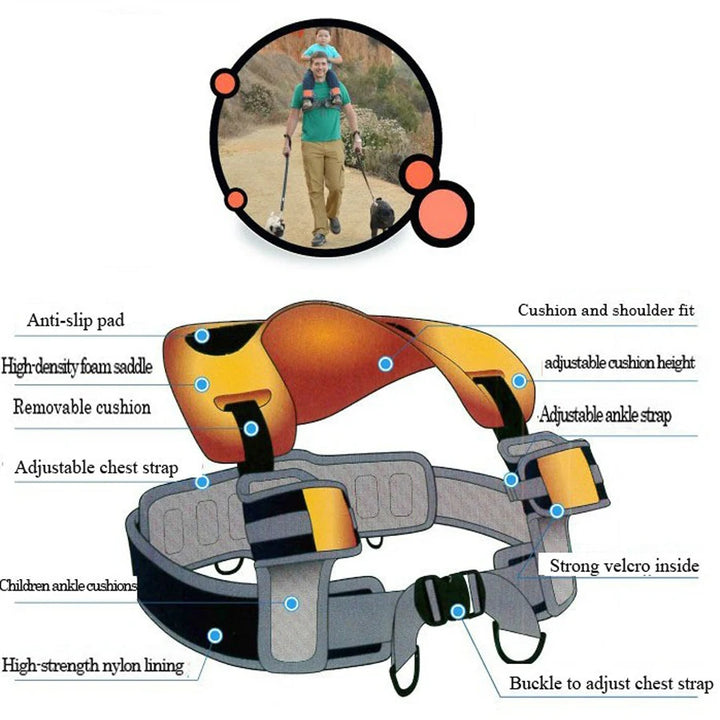 Hands-Free Saddle Baby Carrier for Dads