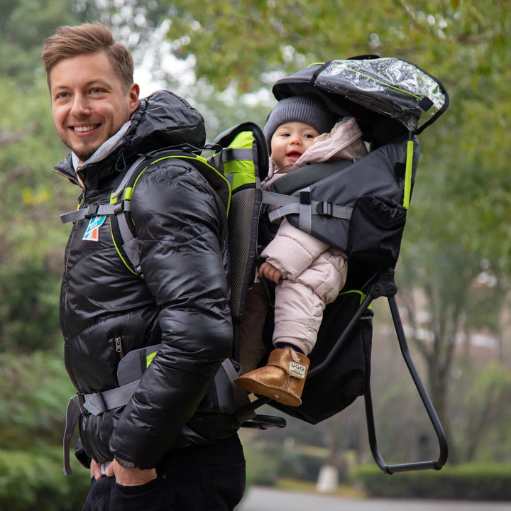 Foldable Travel Baby Carrier Backpack with Rain & Sun Cover