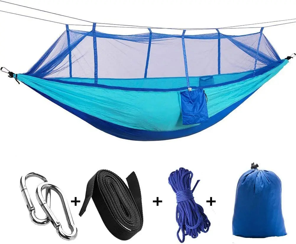 2-Person Camping Hammock with Mosquito Net