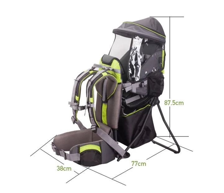 Foldable Travel Baby Carrier Backpack with Rain & Sun Cover