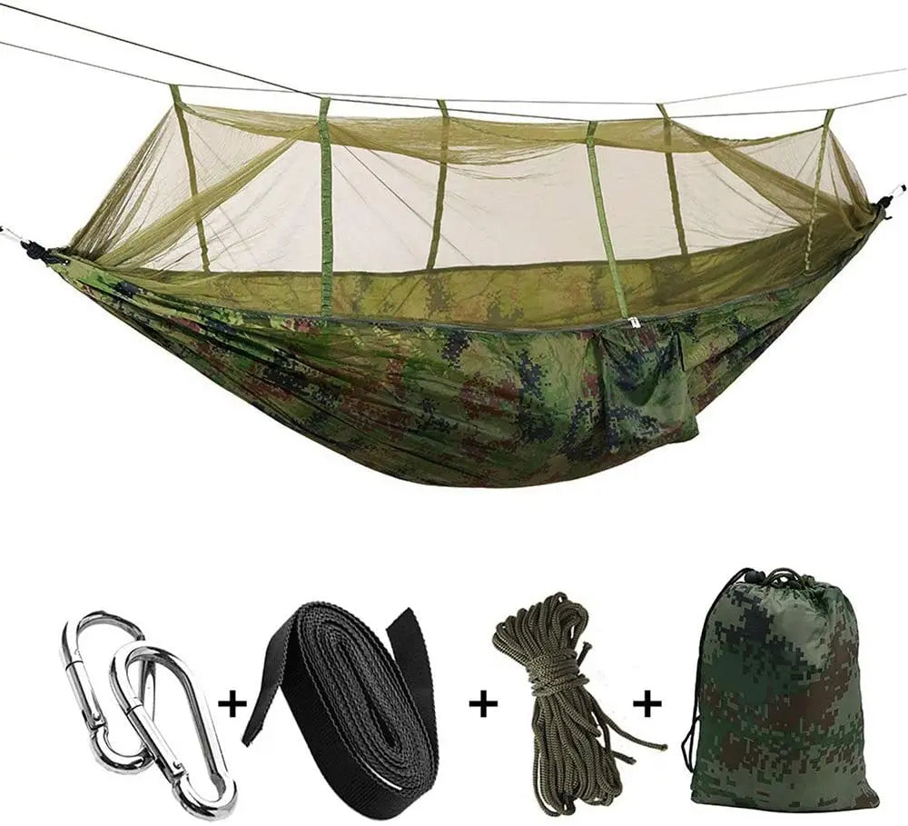 2-Person Camping Hammock with Mosquito Net