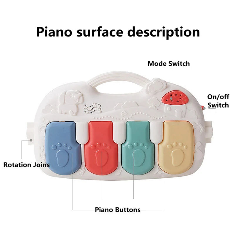 Baby Activity Gym with Music Rack & Play Mat