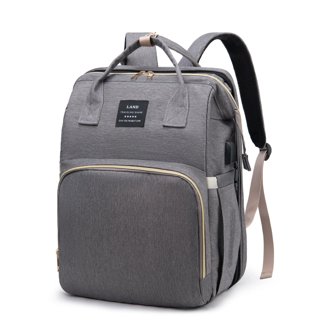 Lightweight Portable Mommy Bag with Folding Crib