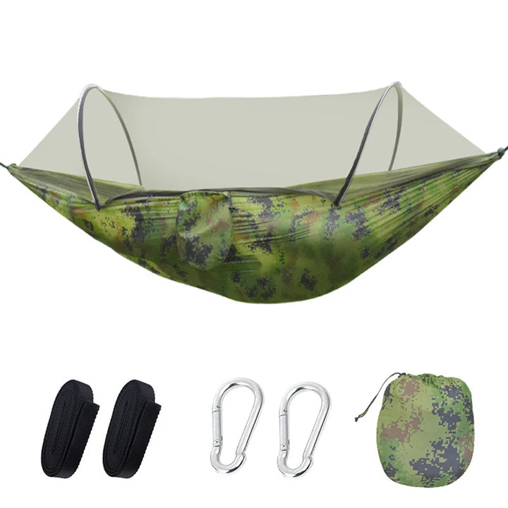 2-Person Camping Hammock with Mosquito Net