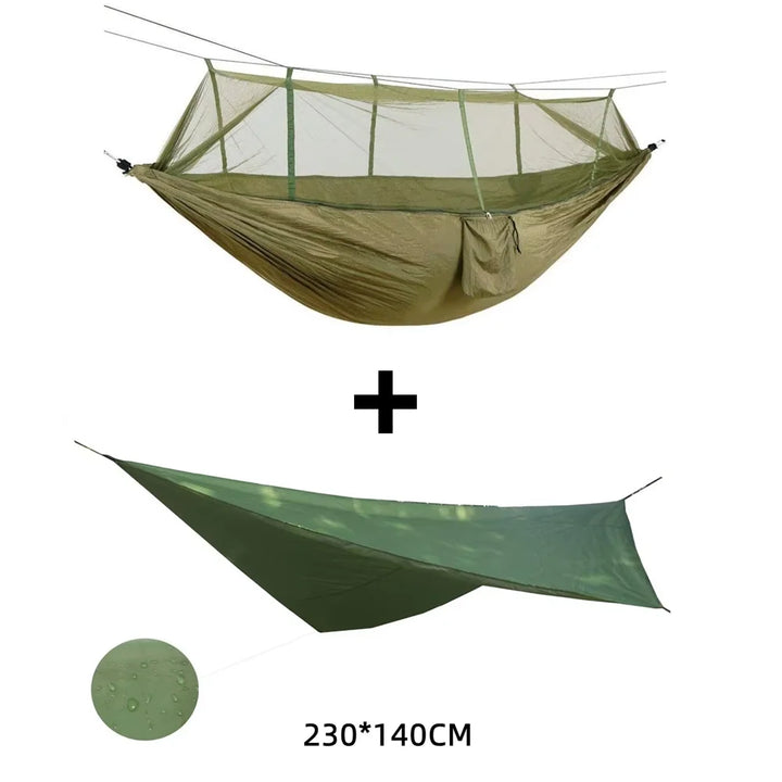 2-Person Camping Hammock with Mosquito Net