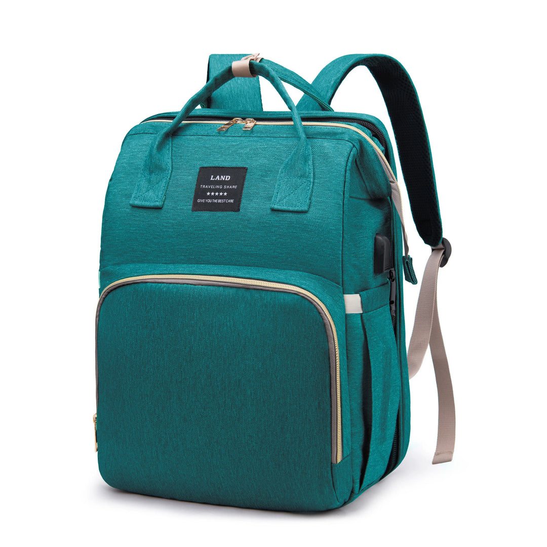 Lightweight Portable Mommy Bag with Folding Crib
