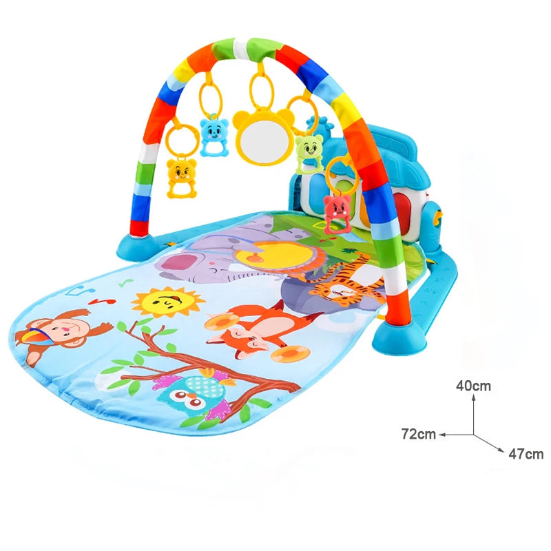 Baby Activity Gym with Music Rack & Play Mat