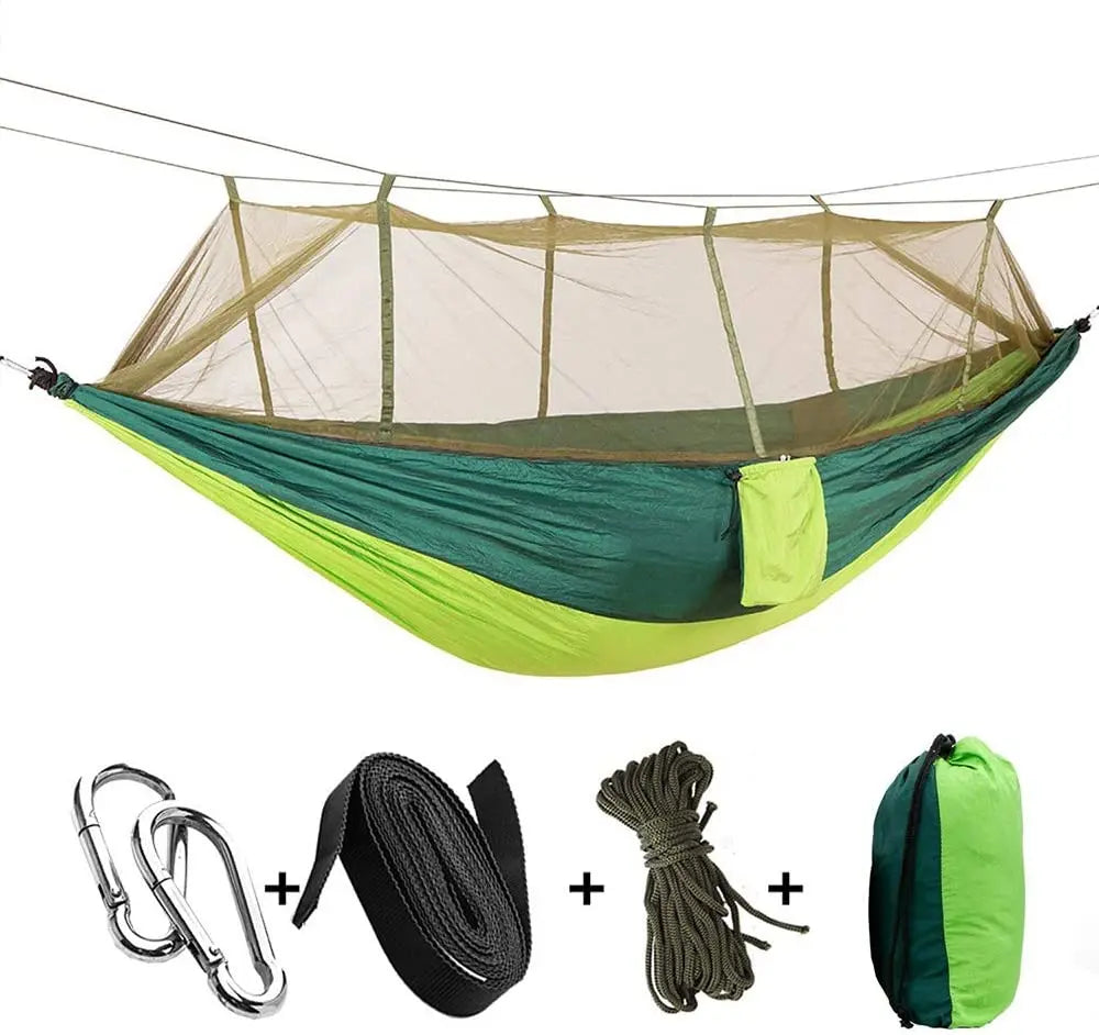 2-Person Camping Hammock with Mosquito Net