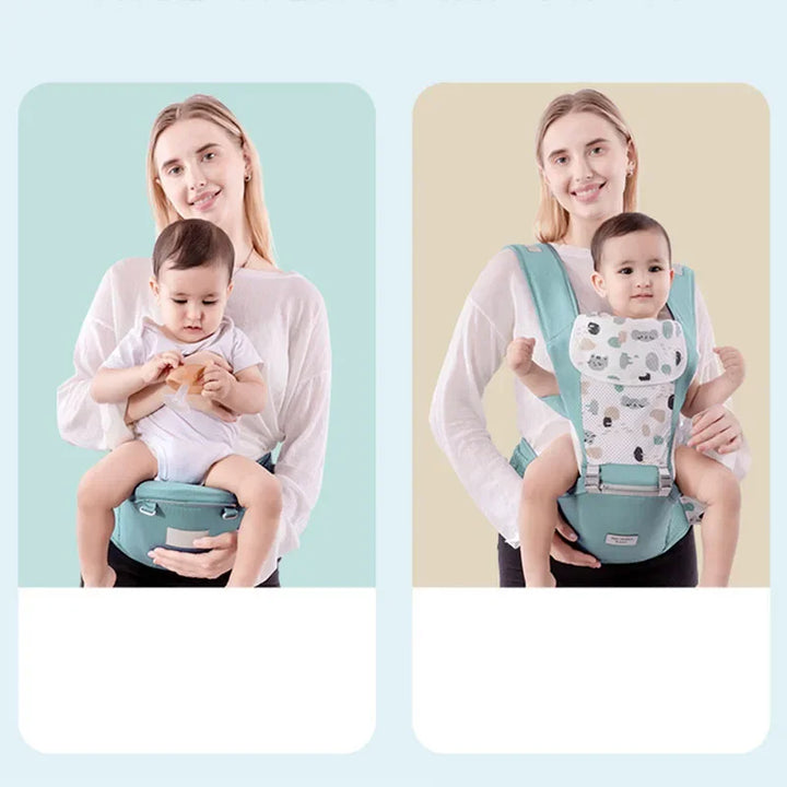0–48 Months Ergonomic Baby Carrier Backpack with Hip Seat