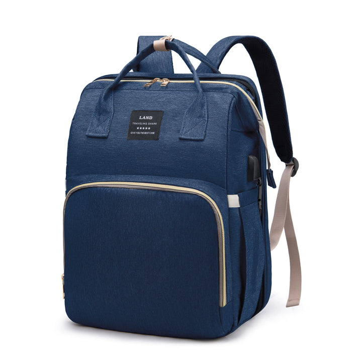 Lightweight Portable Mommy Bag with Folding Crib