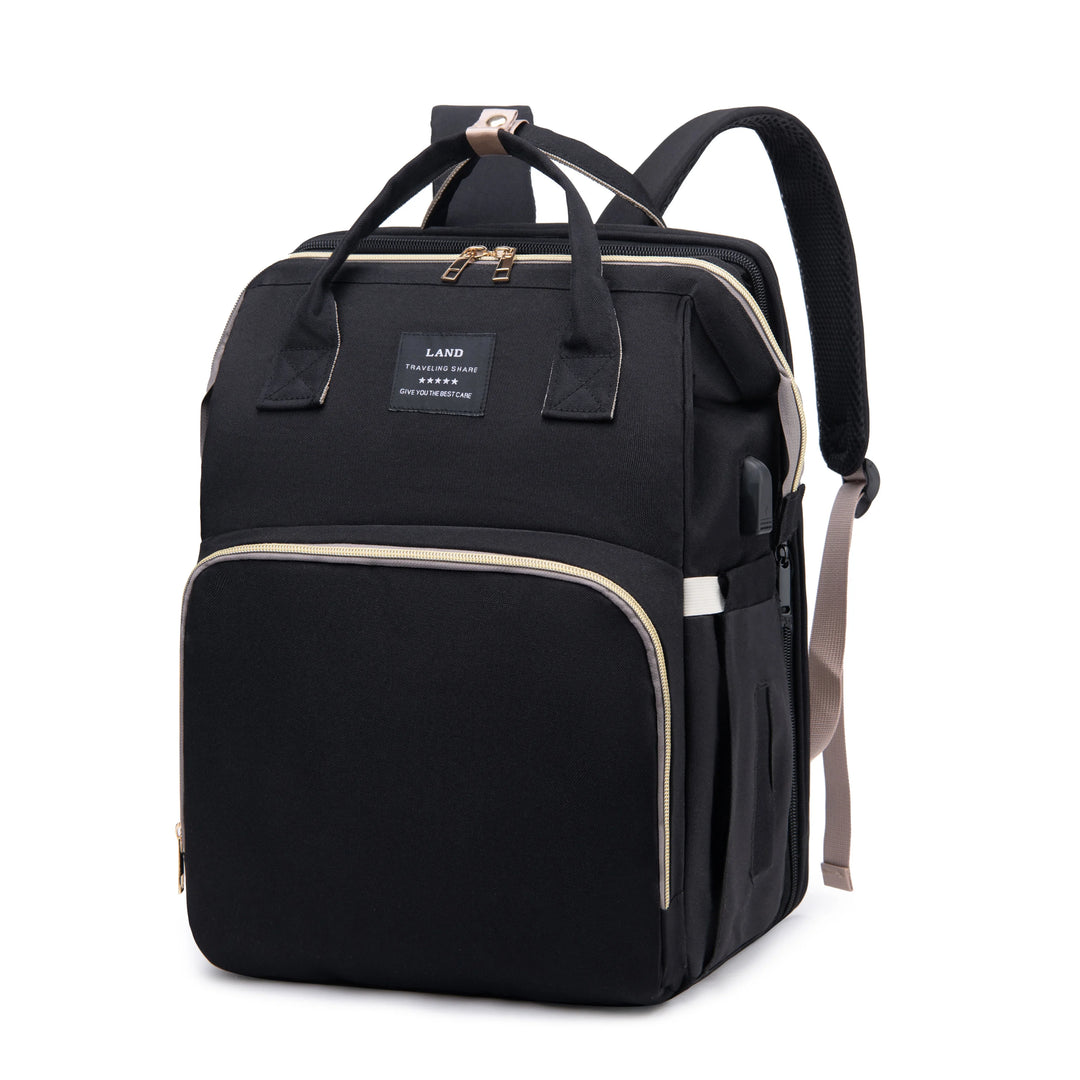 Lightweight Portable Mommy Bag with Folding Crib