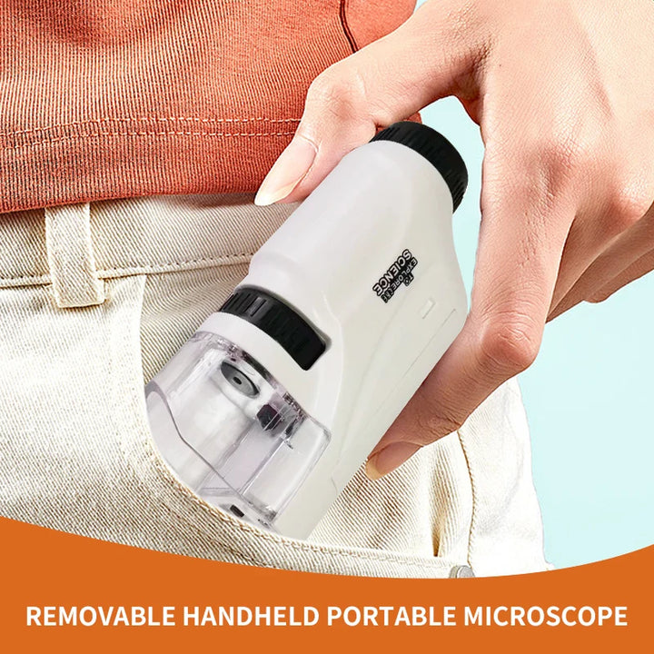 Mini Pocket Microscope Kit 60–120x