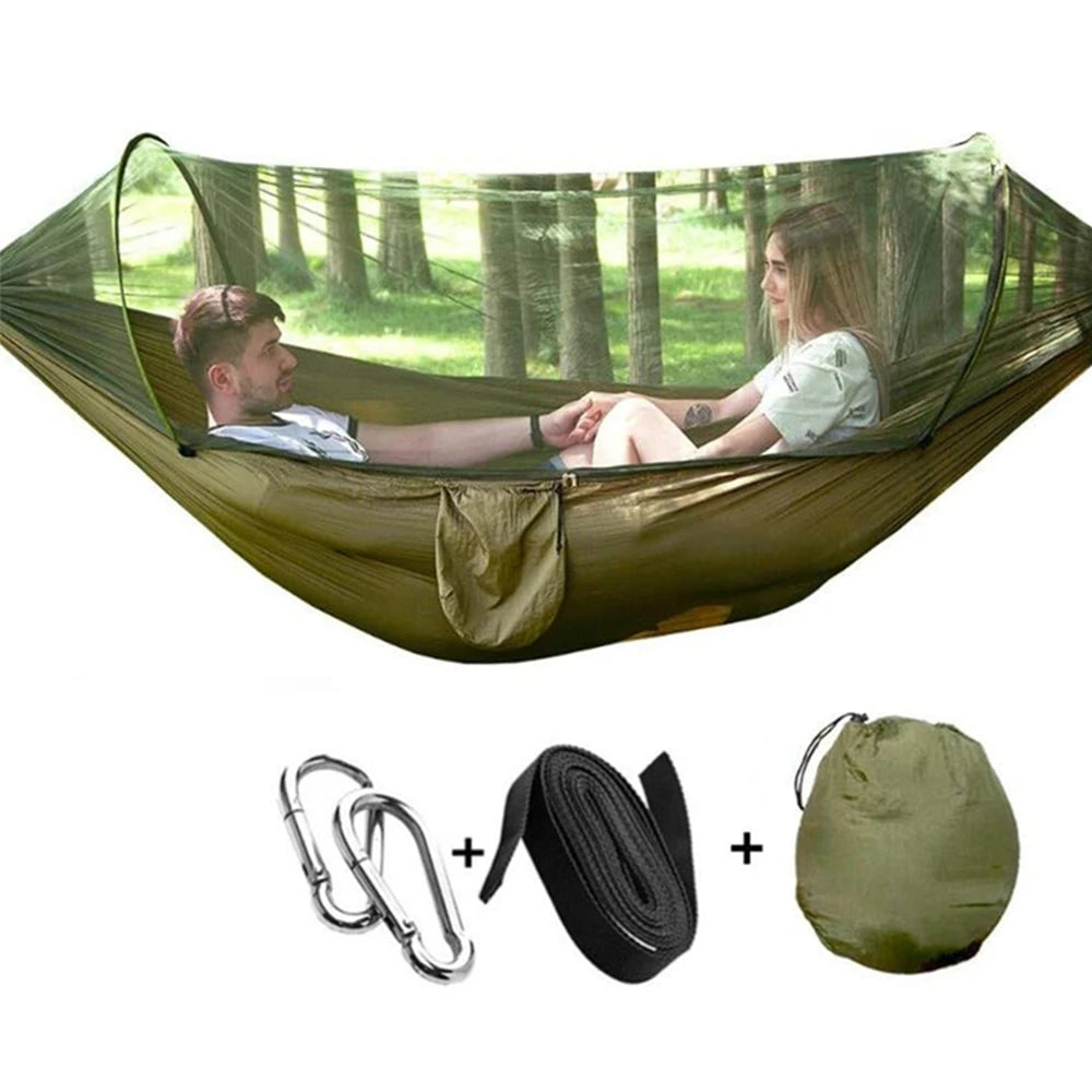 2-Person Camping Hammock with Mosquito Net