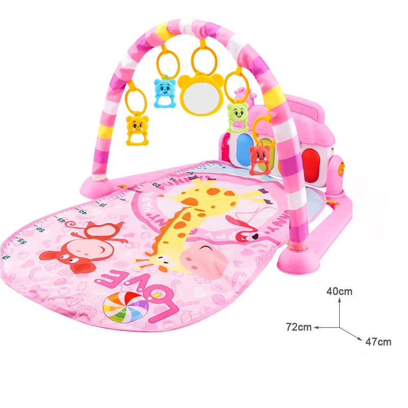 Baby Activity Gym with Music Rack & Play Mat