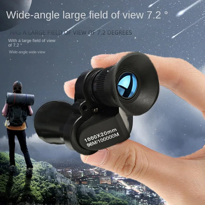 Portable high-definition monocular telescope with high magnification zoom